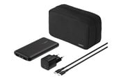 Powerbank - Belkin BoostCharge power bank - + AC power adapter - 24 pin USB-C 2 x USB - with zippered pouch case Powerbank - musta - 10000 mAh - BU041KQBK