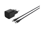 Puhelin - Adapterit & Laturit - Belkin BoostCharge power adapter - PPS technology - 24 pin USB-C - 25 Watt - with USB-C cable (1m) - WCA012KQ1MBK-B6