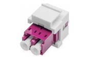 Verkkokaapelit - DIGITUS Fiber Optic LC/LC Duplex Coupler - Purppura - DN-96019-1-K