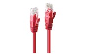 Verkkokaapelit - Lindy patch cable - 1 m - red - Punainen - 1m - 48032