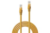 Verkkokaapelit - Lindy Cat6 U/UTP Patch Cord - 5m - Keltainen - 5m - 48065