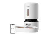 Kissat - Petlibro Granary Camera Food Dispenser with Double Bowl 5L White - PL-AF203-36W