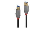 USB kaapelit - Lindy Anthra Line - USB cable - USB Type A to USB Type B - 50 cm - 36740