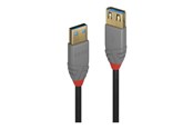 USB kaapelit - Lindy Anthra Line - USB cable - USB Type A to USB Type A - 50 cm - 36760