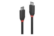 USB kaapelit - Lindy Black Line - USB-C cable - 24 pin USB-C to 24 pin USB-C - 1 m - 36906