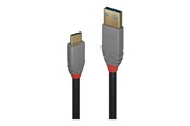 USB kaapelit - Lindy Black Line - USB-C cable - 24 pin USB-C to USB Type A - 50 cm - 36910