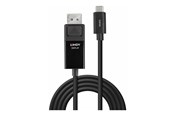 USB kaapelit - Lindy - video adapter cable - 24 pin USB-C to DisplayPort - 2 m - 43342