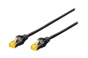 Verkkokaapelit - DIGITUS Professional patch cable - 25 cm - black - Musta - 0.25m - DK-1612-030/BL