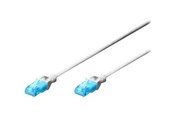 Verkkokaapelit - DIGITUS CAT 5e U-UTP Patch Cord - 0.5m - Valkoinen - 0.5m - DK-1512-005/WH