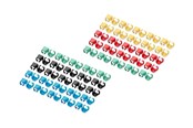 Verkkokaapelit - DIGITUS cable colour coding clips - for patch cable mixed (20 pcs. in each) - A-CC-M