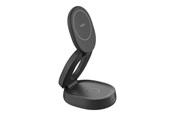 Puhelin - Adapterit & Laturit - Belkin BoostCharge wireless charging stand - 2-in-1 Qi2 magnetic foldable - + AC power adapter - 15 Watt - WIZ035KQBK