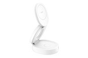Puhelin - Adapterit & Laturit - Belkin BoostCharge wireless charging stand - 2-in-1 Qi2 magnetic foldable - + AC power adapter - 15 Watt - WIZ035KQWH
