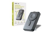 Powerbank - Mobile Origin Wireless Magnetic PowerBank 10000mAh - USB-C and Lightning Cable PB11 Powerbank - Harmaa - 10000 mAh - MO-WMP-PB11