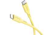 USB kaapelit - Pro USB-C <-> USB-C - PD 60W - 1.5m - Keltainen - USB-kaapeli - 4040849777424