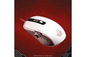 Hiiret - Lexip X Ubisoft - Assassin's Creed Shadows - mouse - with thumb joystick and ceramic skates - white red black gold - Hiiri - Optinen - 4 painiketta - Musta - UBXLXMS0001