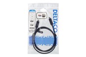 USB kaapelit - Deltaco - USB-C cable - 24 pin USB-C to 24 pin USB-C - 1 m - USBC-1122