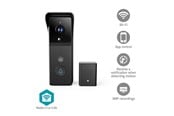 Smart Home - Älykoti - Nedis SmartLife Video Doorphone Wi-Fi Battery 3MP Full HD 1296p Cloud Storage (option) / microSD (not included) IP44 With motion sensor Night vision Black - WIFICDP21BK