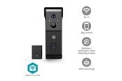 Smart Home - Älykoti - Nedis SmartLife Video Doorphone Wi-Fi Battery 2x Full HD 1080p Cloud Storage (option) / microSD (not included) IP54 With motion sensor Night vision Black - WIFICDP31BK