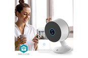 Smart Home - Älykoti - Nedis SmartLife Indoor Camera Wi-Fi 3MP Full HD 1296p Cloud Storage (option) / microSD (not included) / Onvif With motion sensor Night vision White - WIFICI08CWT