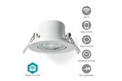 Smart Home - Älykoti - Nedis SmartLife Ceiling Light Wi-Fi Warm to Cool White Round Diameter: 52 mm 68 - 74 mm 360 lm 2700 - 6500 K IP20 Energy Class: F Android™ / IOS - WIFILCS10WT