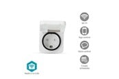 Smart Home - Älykoti - Nedis SmartLife Smart Plug Wi-Fi IP44 3680 W EU plug -25 - 55 °C Android™ / IOS Gray / White 1 pc. - WIFIPO130FWT