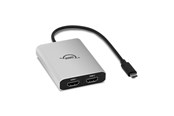 USB hub - OWC USB-C Dual HDMI 4K Display Adapter USB hub - 2 porttia - hopea - OWCCADPDL2HDMIQ