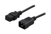 Virtakaapelit (ulkoinen) - Deltaco DEL-112NA - power extension cable - IEC 60320 C19 to IEC 60320 C20 - 2 m - DEL-112NA