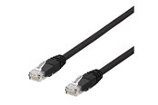 Verkkokaapelit - Deltaco TP-610SAU - patch cable - 10 m - black - Musta - 10m - TP-610SAU