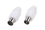 Antennikaapelit/-liittimet - Vivanco Antenna connectors Coax plug + socket - 4008928480023