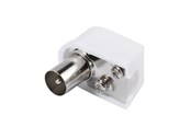 Antennikaapelit/-liittimet - Vivanco Angled 90° Antenna Connector Coax plug - 4008928480085