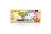 Näppäimistöt - REDRAGON K708GF-RGB-PRO Flekact PRO ART keyboard - Pelinäppäimistö - Englanti (US) - Keltainen - K708GF-RGB-PRO