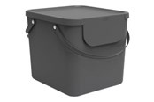 Siivous - rotho Albula - rubbish bin - 40 L - plastic - antracite - 1034408853WS