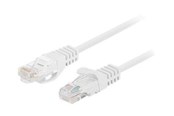 Verkkokaapelit - Lanberg patch cable - 2 m - white RAL 9010 - Valkoinen - 2m - PCU5-20CC-0200-W