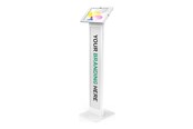 Seinäkiinnitys, AV-kiinnikkeet & AV-kalusteet - Compulocks Apex BrandMe stand - for tablet - brandable - white - Max - recommended for - 140W209APXW