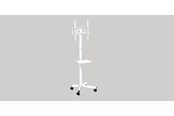 Televisiot - lisävarusteet - Gembird TV floor stand with caster wheels 32"" - 55"" - TVS-55T-03-W