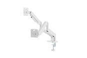 Näytön kiinnitys - Gembird Desk mounted adjustable double monitor arm 17"-32" - Valkoinen - MA-DA2-06-W