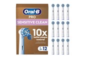Sähköhammasharjat - Oral-B Hammasharjan vaihtopäät Sensitive Clean&Care - 12 pcs Letterbox - 8006540859933