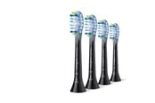 Sähköhammasharjat - Philips Hammasharjan vaihtopäät Sonicare Premium Plaque Defence- black - 4pcs - HX9044/88