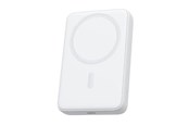 Powerbank - Aukey PB-MS04 MagFusion Magnetic Wireless - Frost White Powerbank - Valkoinen - 10000 mAh - PB-MS04 White
