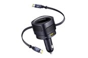Puhelin - Adapterit & Laturit - Baseus Enjoyment Max Car Charger 90W USB-C x2 USB-A USB-C Ports - Black - C00035507121-03