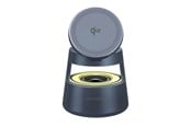 Puhelin - Adapterit & Laturit - 4smarts Qi2 Charging Station Aura Sound - Grey - 541327