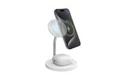 Puhelin - Adapterit & Laturit - SBS Qi2 2x1 Wireless Charging Station 15W White - TEWIR2IN1QI2