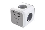 Virtakaapelit (ulkoinen) - BlitzWolf BW-EC2 8-in-1 Power Cube 4xAC 2xUSB-A 2xUSB-C - BW-EC2