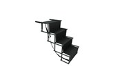 Koirat - Nordic Paws - Folding Dog Stair - Black - 700024101246
