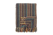 Sisustus - Bloomingville - Lazzario Plaid - Cotton - 160x130 cm - Blue - 82066430