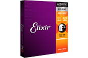 Musiikki-instumentit & DJ-laitteet - Elixir Strings 11027 - 80/20 Bronze - Akustiset kielet - Nanoweb - Custom Light (11-52) - CEL 11027
