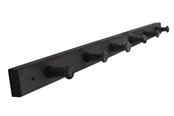 Kannakkeet & Saranat  - Home>it Coat rack 6 hooks pine wood black RETRO - 12305