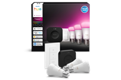 Smart Home - Älykoti - Philips Hue Aloituspakkaus: 3 kpl E27-älylamppua + Dimmer switch + Bridge Pro - 929003853503