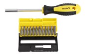 Käsityökalut  - Home>it Screwdriver handle + 12 x Bits Cr-V steel - 70222