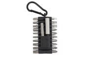 Käsityökalut  - Home>it Bit set 22 pieces Cr-V steel 20 x Bits in Cr-V quality 1 x 1/4" Adapter for sockets 1 x 1/4" Magnetic bit holder - 70862